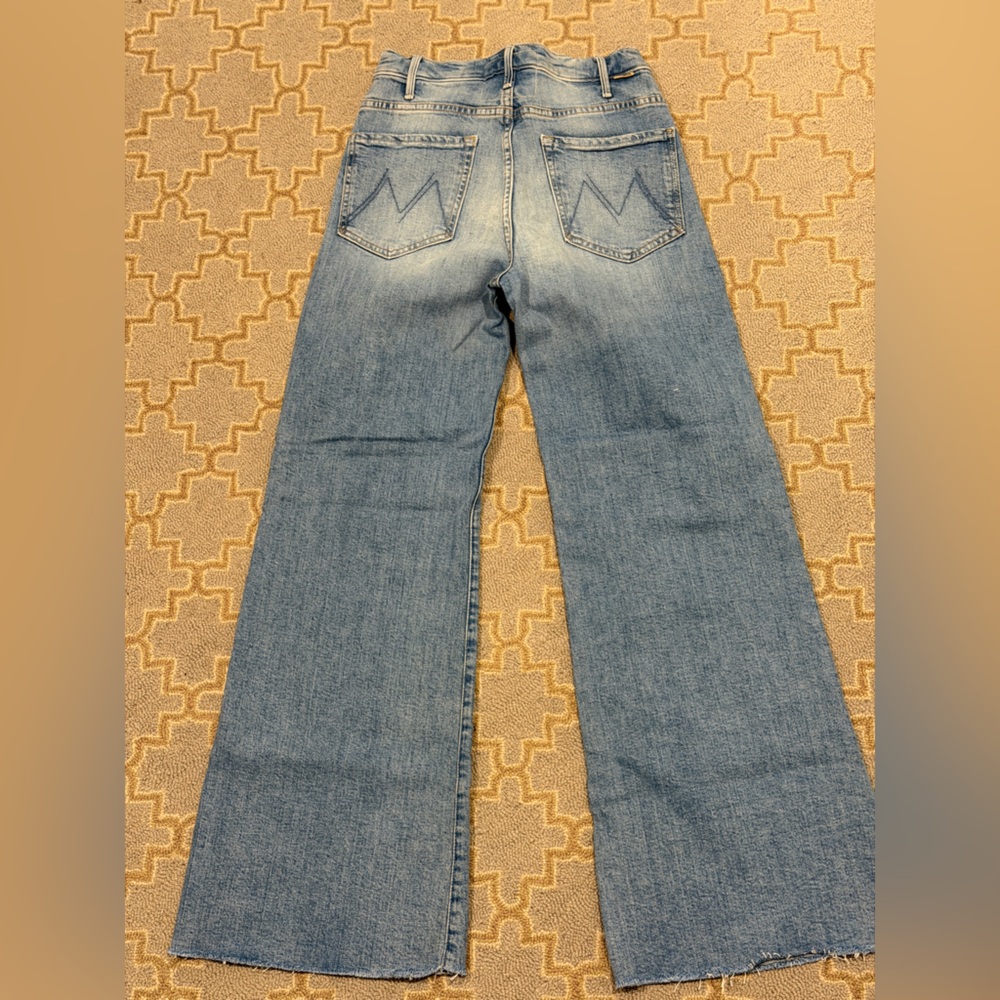 Mother Hustler Roller Fray Jeans I confess wash